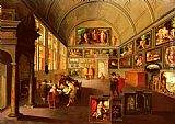 Frans The Younger Francken Wall Art - The interior of a picture gallery